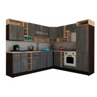 Bucatarie de Colt COSSY NEW DR. 230-260 Wenge / Decor K352